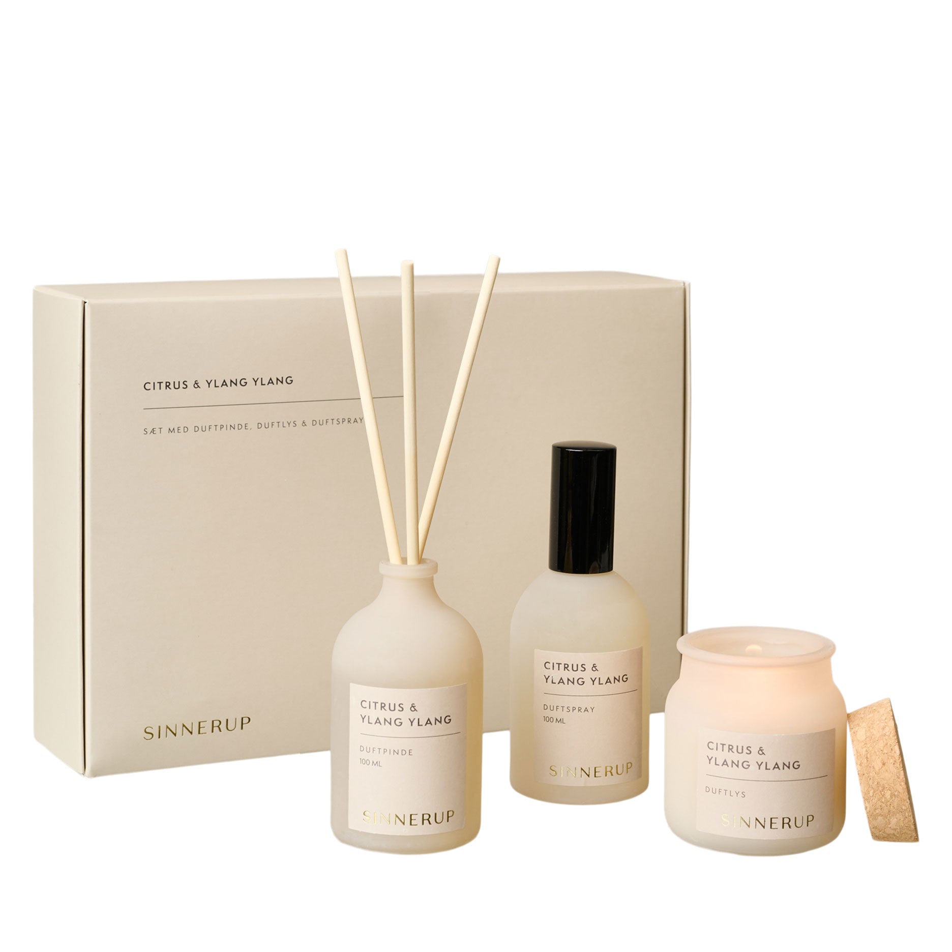 Duftsæt Beige Mist Citrus/Ylang Ylang